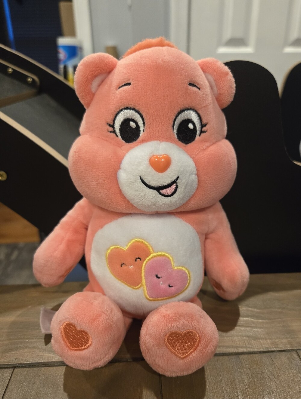 Care Bears Peach Love A Lot Bear Plush